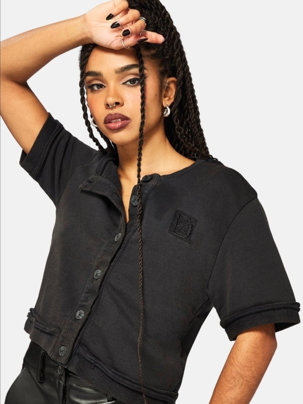 Disturbia Irla Embroidered Shirt
